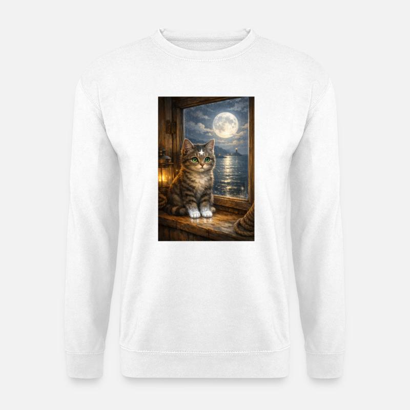 Mondscheinpfoten_ - Unisex Pullover - Weiß