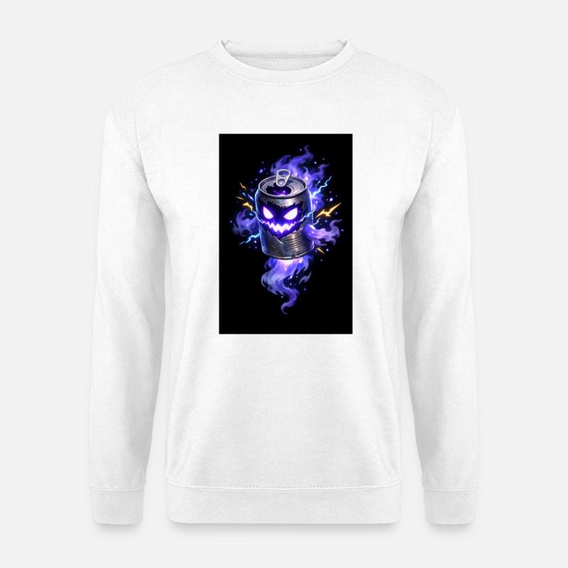 Violette Spukkanone Halloween - Unisex Pullover - Weiß
