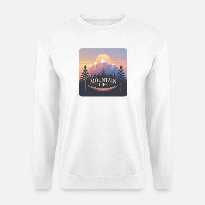 Mountain Life - Unisex Pullover - Weiß