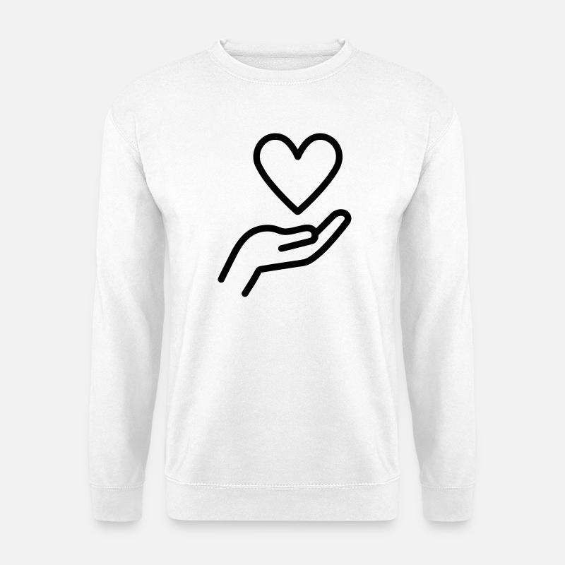 Gib Liebe - Unisex Pullover - Weiß