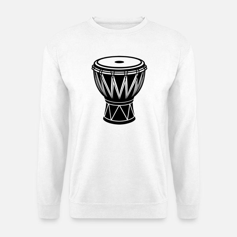 African conga drum - Unisex Sweatshirt - white