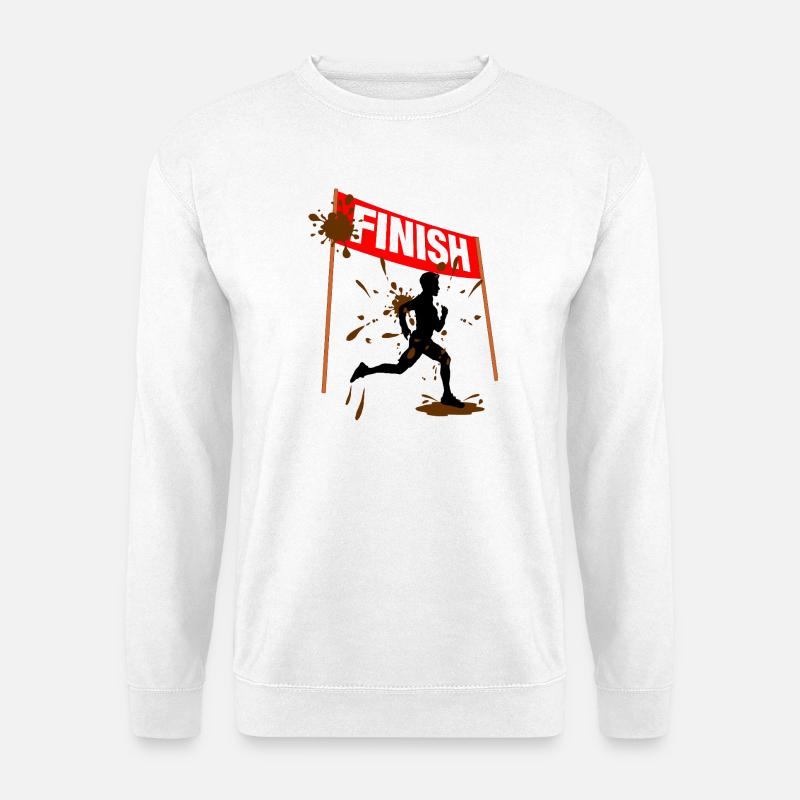 Mud Run Finisher Men - Unisex Sweatshirt - white