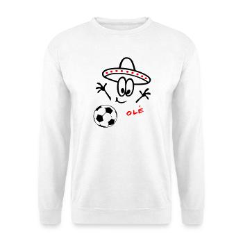 Sombrero Fußball  - Unisex Pullover - Weiß - Vorne