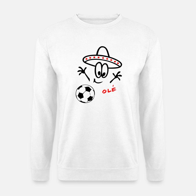 Sombrero Fußball  - Unisex Pullover - Weiß