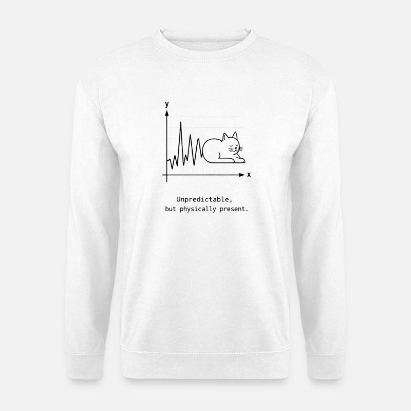 Unpredictable but Physically Present - Unisex Sweatshirt - white
