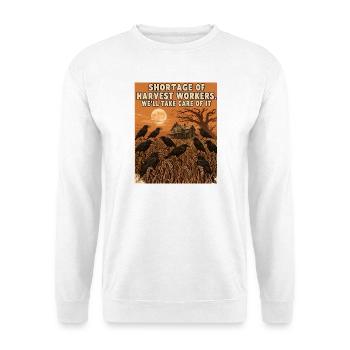 Pénurie de travailleurs des récoltes - Sweat-shirt Unisexe - blanc - Devant