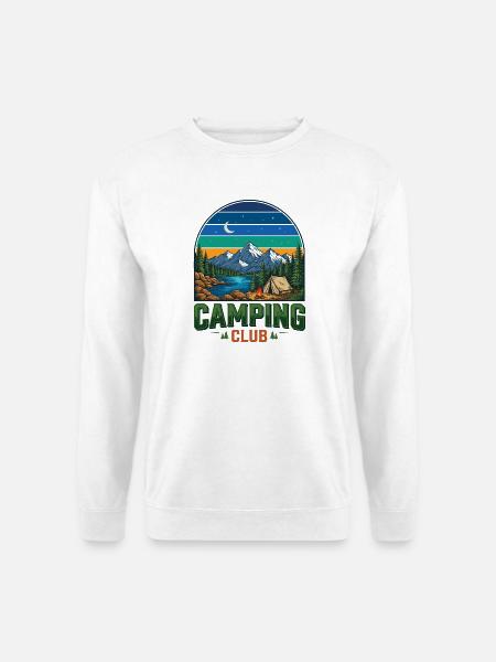 Wandern – Outdoor-Abenteuer – Campingclub - Unisex Pullover - Weiß