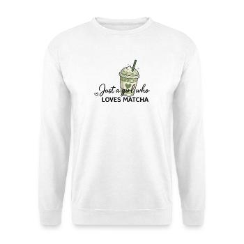 Une seule fille aime le matcha - Sweat-shirt Unisexe - blanc - Devant