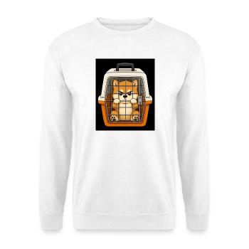 Grummelhund im Kofferbox-Design - Unisex Pullover - Weiß - Vorne