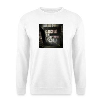 LEDS BE AVIN YOU par Mark Noone - Sweat-shirt Unisexe - blanc - Devant