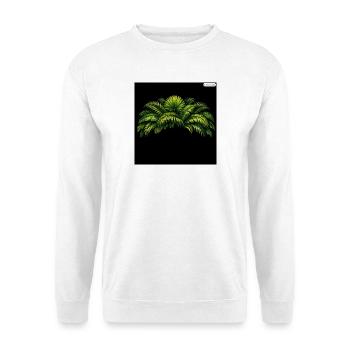 Palm Leaves Neon Contrast - Unisex Sweatshirt - white - Front