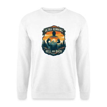 Ultra-Trailrunning – Hölle und Rücken - Unisex Pullover - Weiß - Vorne