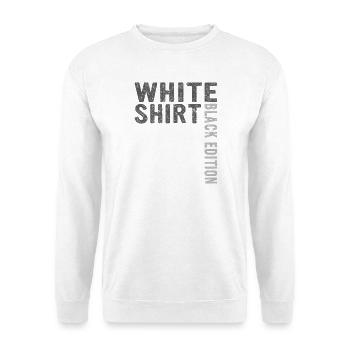 Weißes Shirt Black Edition - Unisex Pullover - Weiß - Vorne