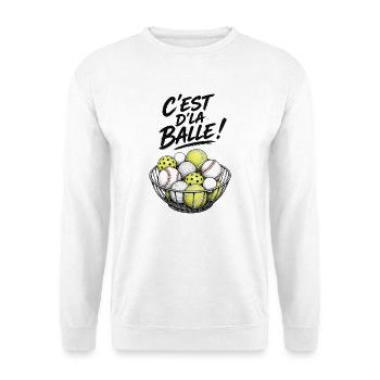ES IST EIN BALL! - Unisex Pullover - Weiß - Vorne