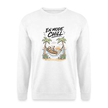 EN MODE CHILL - Sweat-shirt Unisexe - blanc - Devant