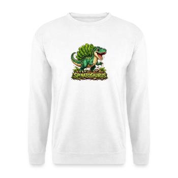 Spinatosaurus - Unisex Pullover - Weiß - Vorne