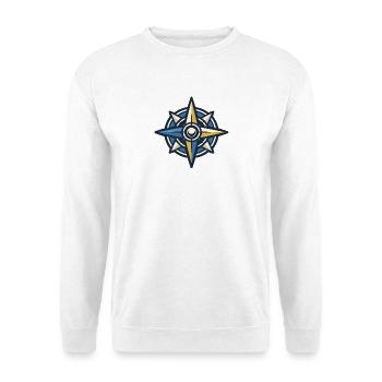 Nordstern Kompass Abenteuer - Unisex Pullover - Weiß - Vorne