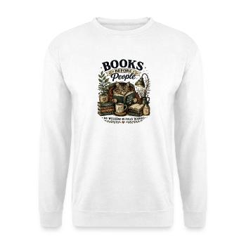 Bibliophile cat in a cozy corner - Unisex Sweatshirt - white - Front
