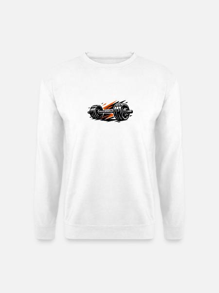 Fitnessstudio & Gewichte - Unisex Pullover - Weiß