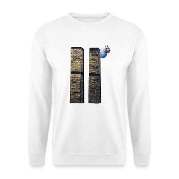 Les deux tours - Sweat-shirt Unisexe - blanc - Devant