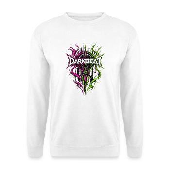 Darkbeat Hardstyle Hardcore Hardtechno Hardbass  - Unisex Pullover - Weiß - Vorne