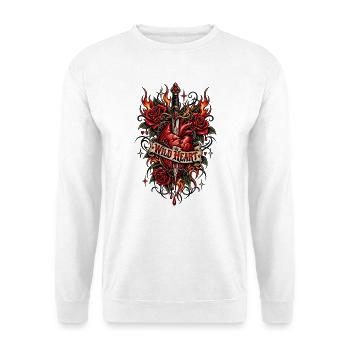 Wild Heart – Tattoo-Edition - Unisex Pullover - Weiß - Vorne