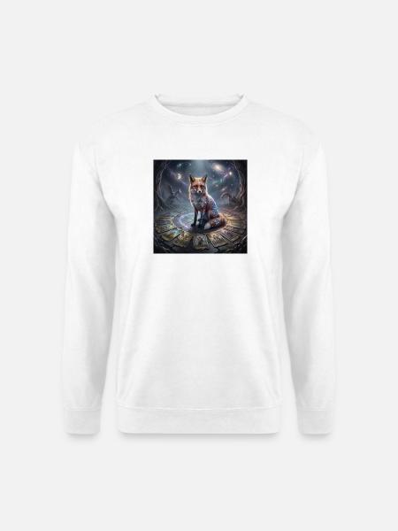 tarot_fox - Unisex Pullover - Weiß