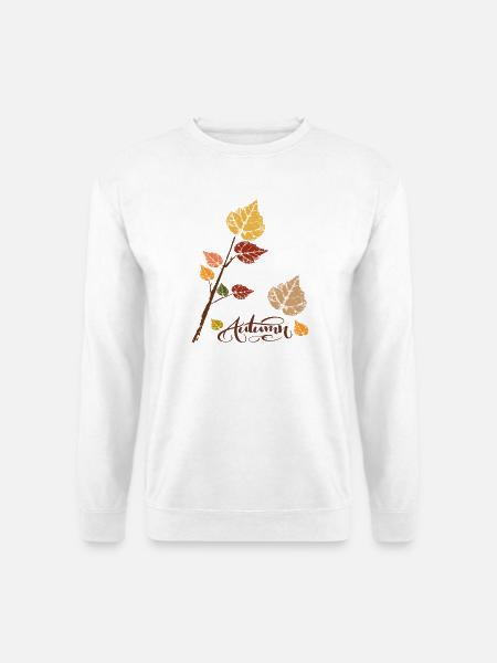 Herbstlaub  - Unisex Pullover - Weiß