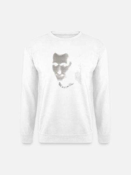 Niccolò Machiavelli Halbtonporträt - Unisex Pullover - Weiß