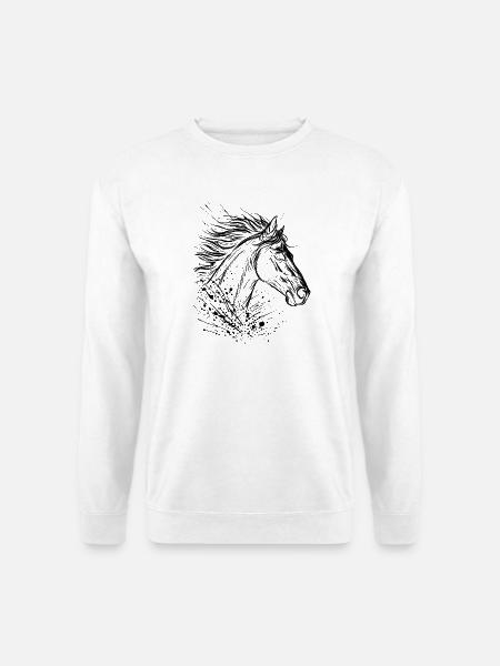 Pferdekopf - Unisex Pullover - Weiß