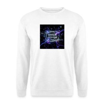 Kybernetischer Kurzschluss - Unisex Pullover - Weiß - Vorne - Alina (178cm) & Michal (187cm)