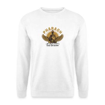 Pharaoh – King of Egypt - Unisex Pullover - Weiß - Vorne - Alina (178cm) & Michal (187cm)