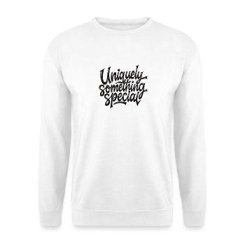 Uniquely something special - Unisex Pullover - Weiß - Vorne - Alina (178cm) & Michal (187cm)