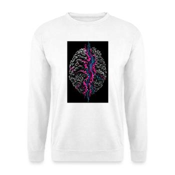Das biologische Urprogramm - Unisex Pullover - Weiß - Vorne - Alina (178cm) & Michal (187cm)