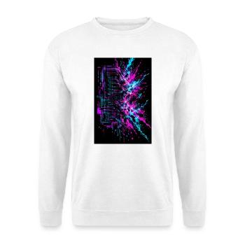 Schredder die Definitionen - Unisex Pullover - Weiß - Vorne - Alina (178cm) & Michal (187cm)