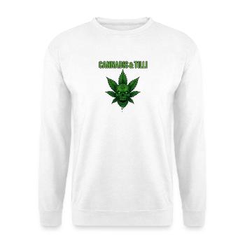 Canabis & Tilli - Unisex Pullover - Weiß - Vorne - Alina (178cm) & Michal (187cm)