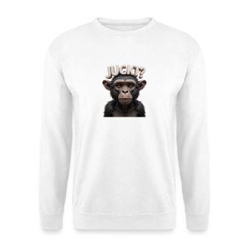 Sozialkontakt? - Unisex Pullover - Weiß - Vorne - Alina (178cm) & Michal (187cm)