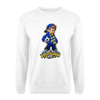 Vestegnen_kid_mascot - Unisex Pullover - Weiß - Vorne - Alina (178cm) & Michal (187cm)