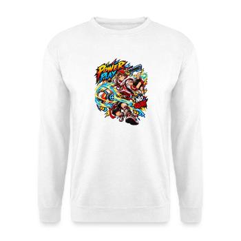 Generisches Gaming× Ball & Ball Sport - Unisex Pullover - Weiß - Vorne - Alina (178cm) & Michal (187cm)