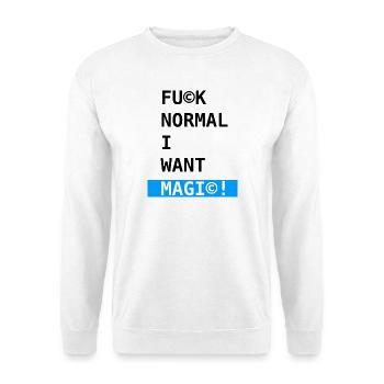 I Want Magic! - Unisex Pullover - Weiß - Vorne - Alina (178cm) & Michal (187cm)
