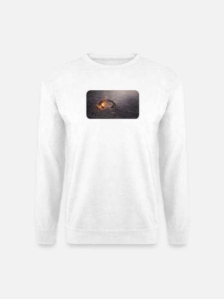 Hufspur im Ascheboden - Unisex Pullover - Weiß