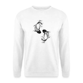 two fanciful Kois - Unisex Sweatshirt - white - Front