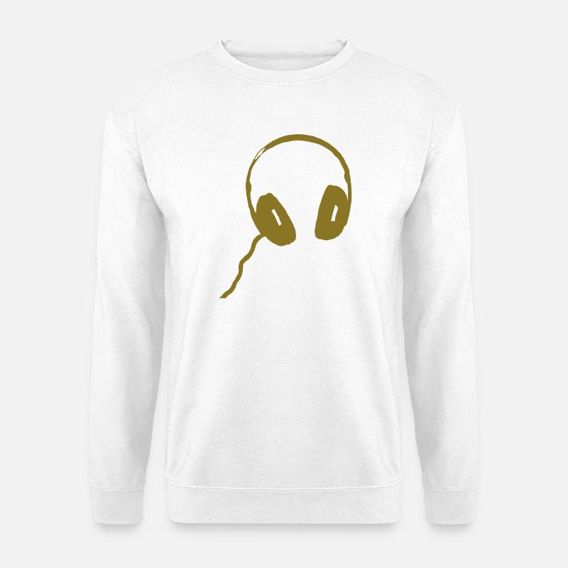 Kopfhörer - Unisex Pullover - Weiß