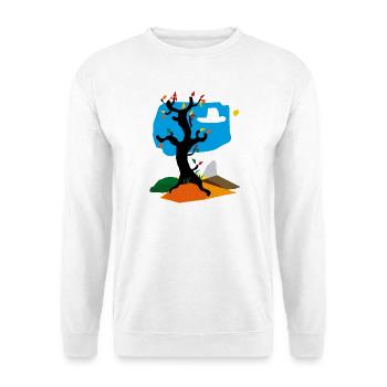 Arbre en automne - Sweat-shirt Unisexe - blanc - Devant