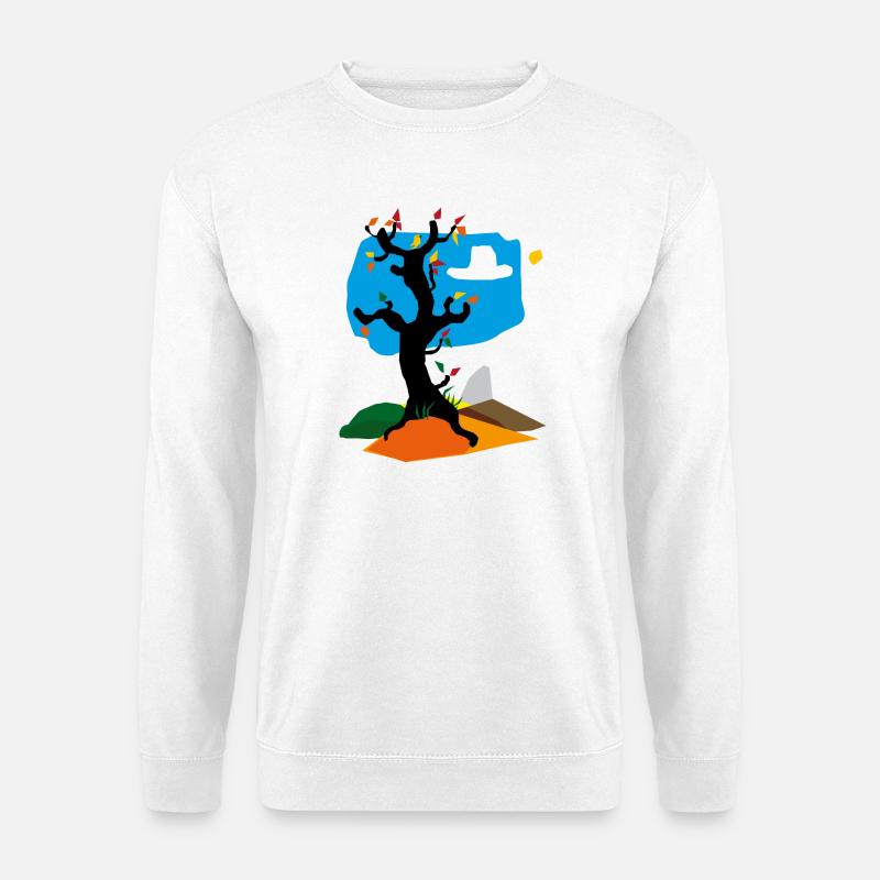 Tree in autumn - Unisex Sweatshirt - white