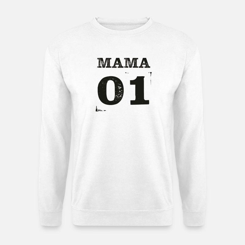 Mama 01 Partnerlook Partnershirt - Unisex Pullover - Weiß