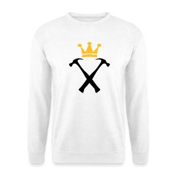 Der König der Heimwerker - Unisex Pullover - Weiß - Vorne