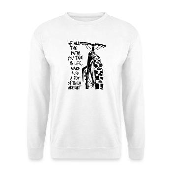Dirty Bike T shirts - Unisex Sweatshirt - white - Front
