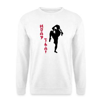 Muay Thai - Unisex Pullover - Weiß - Vorne