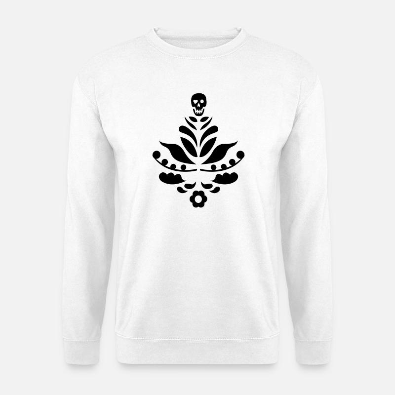 Kurbits & Schädel schwarz - Unisex Pullover - Weiß